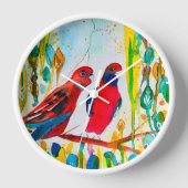 Rosella vogels in de waterverf kunst (Voorkant)