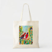 Rosella vogels in de waterverf kunst tote bag (Voorkant)