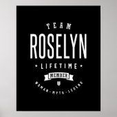 Roselyn gepersonaliseerde naam Birthday Poster (Voorkant)