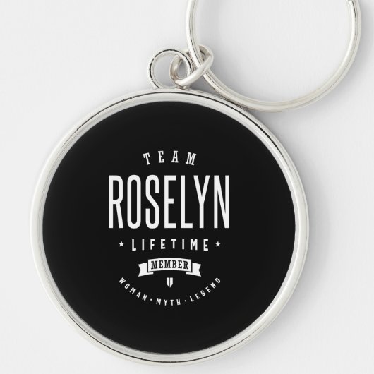 Roselyn gepersonaliseerde naam Birthday Sleutelhanger (Voorkant)