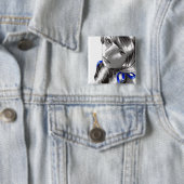 Roselynde Vierkante Button 5,1 Cm (In situ)