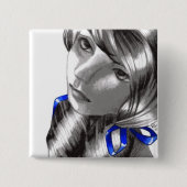 Roselynde Vierkante Button 5,1 Cm (Voorkant)