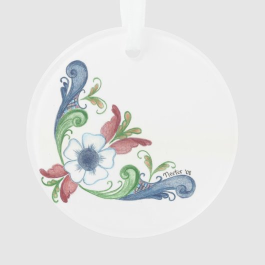 Rosemal Ornament (achterkant)