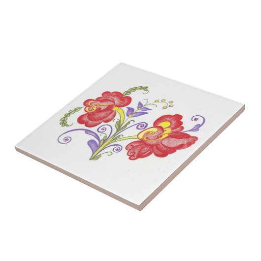 Rosemal Tile Tegeltje (Zijkant)