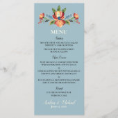 Rosemaling Blue en Red Menu (Voorkant)