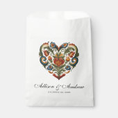 Rosemaling Heart | Noorse volkskunst Bedankzakje (Voorkant)