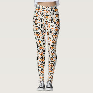 Rosemaling Noorse volks kunst Leggings