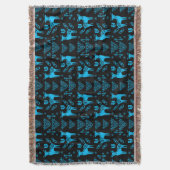 Rosemaling Noorse volkskunst Deken (Voorkant Verticaal)