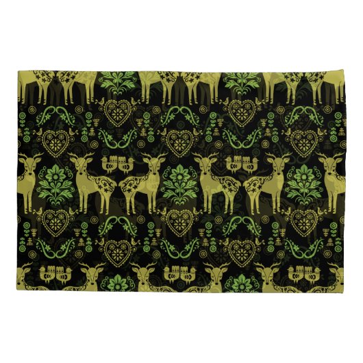 Rosemaling Noorse volkskunst Kussensloop (Achterkant)