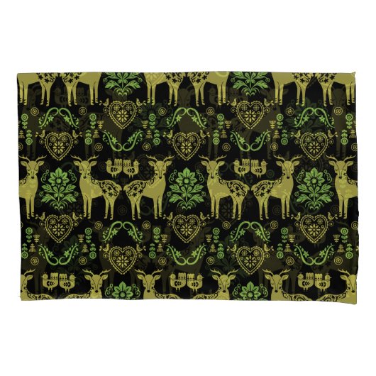 Rosemaling Noorse volkskunst Kussensloop (Voorkant)