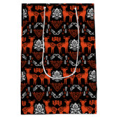 Rosemaling Noorse volkskunst Medium Cadeauzakje (Achterkant)