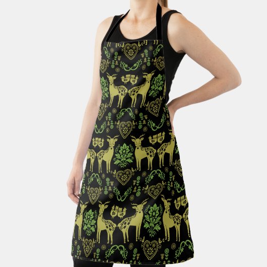 Rosemaling Noorse volkskunst Schort (Insitu)