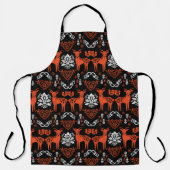 Rosemaling Noorse volkskunst Schort (Voorkant)