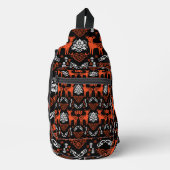 Rosemaling Noorse volkskunst Sling Bag (Voorkant)