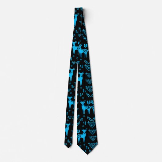 Rosemaling Noorse volkskunst Stropdas (Achterkant)