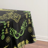 Rosemaling Noorse volkskunst Tafelkleed (Voorbeeld)