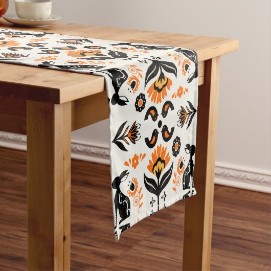 Rosemaling Norwegian Folk Art Korte Tafelloper (Voorbeeld)