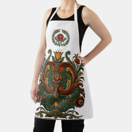 rosemaling schort