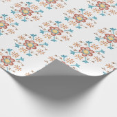 Rosemaling Wrapping Paper 1 Cadeaupapier (Hoek)