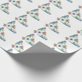 Rosemaling Wrapping Paper 2 Cadeaupapier (Hoek)