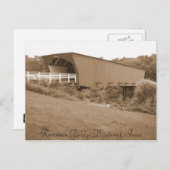 Roseman Bridge Winterset, Iowa Briefkaart (Voorkant / Achterkant)
