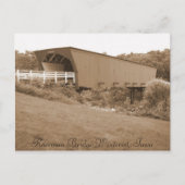 Roseman Bridge Winterset, Iowa Briefkaart (Voorkant)