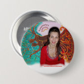 Rosemarie's Wohlfühl Oase Stiftf 7,2 cm rund Ronde Button 7,6 Cm (Voorkant /achterkant)