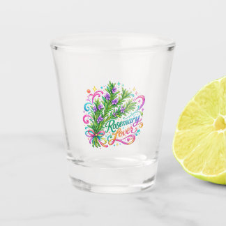 rosemarijn liefhebber, shotglas, rozemarijn cadeau shot glas