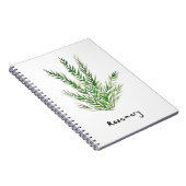 Rosemarische kruiden  tuintuinen waterverf notitieboek (Rechterzijde)