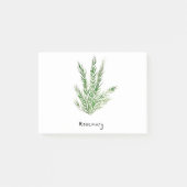 Rosemarische kruiden  tuintuinen waterverf post-it® notes (Voorkant)