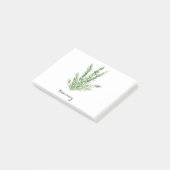 Rosemarische kruiden  tuintuinen waterverf post-it® notes (Schuin)