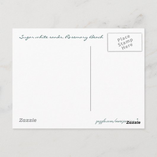 Rosemary Beach Florida Briefkaart (Achterkant)