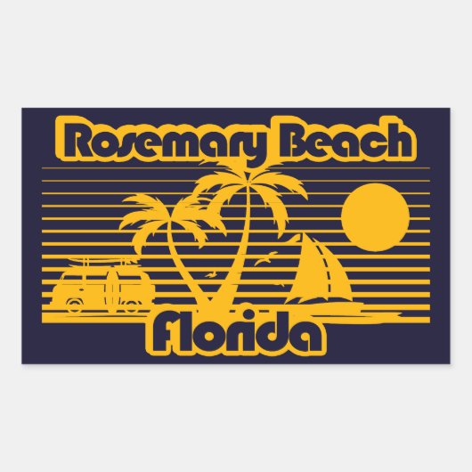 Rosemary Beach Florida Rechthoekige Sticker (Voorkant)