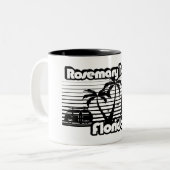 Rosemary Beach Florida Tweekleurige Koffiemok (Voorkant links)