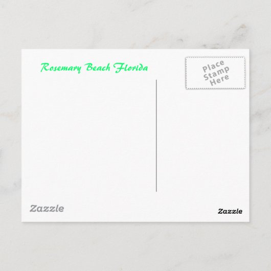 Rosemary Beach for 2 Briefkaart (Achterkant)