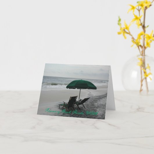 Rosemary Beach voor 2 Kaart (Gele Bloem)