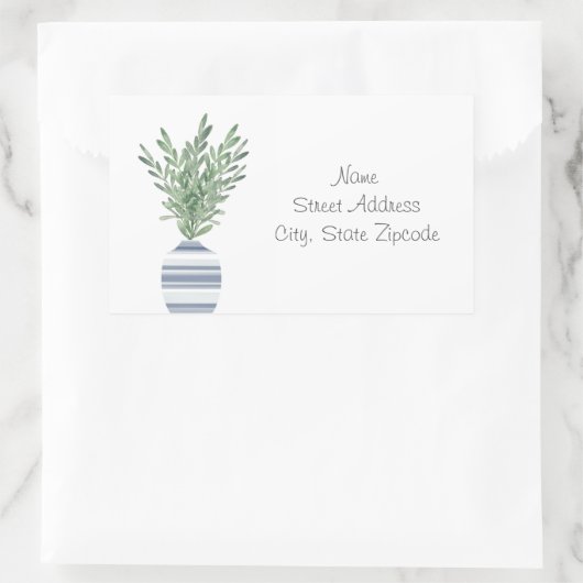 Rosemary & Blue Striped Vase Labels (Tas)