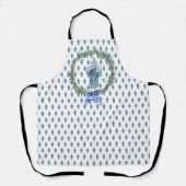 Rosemary Blue & White Ginger Jar Schort (Voorkant)