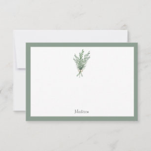 Rosemary Bouquet met Jute Bow Notitiekaartje