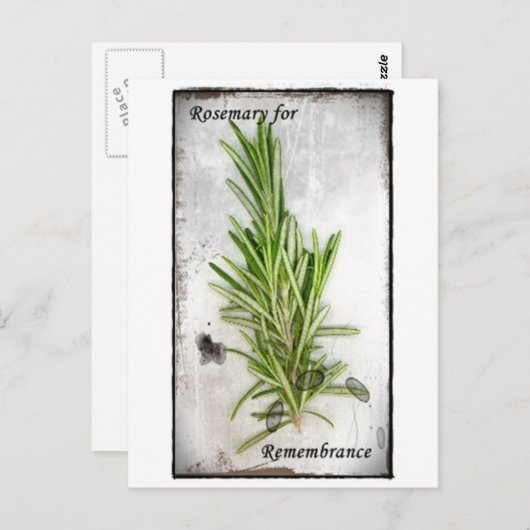 Rosemary Briefkaart (Voorkant / Achterkant)