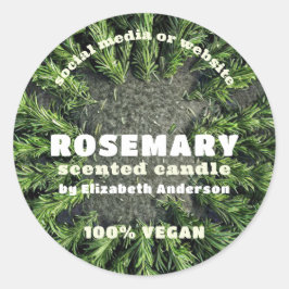 Rosemary Candle Ronde Sticker