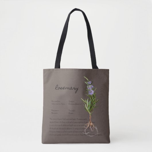 Rosemary from our garden. tote bag (Voorkant)