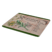 Rosemary Herb Botanical Info Small Cutting Board Snijplank (Hoek)