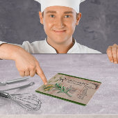 Rosemary Herb Botanical Info Small Cutting Board Snijplank