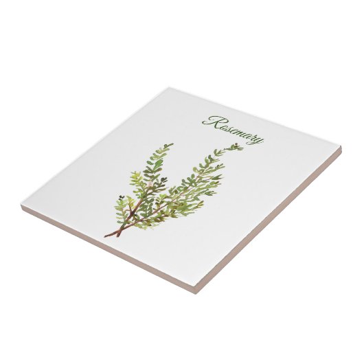 Rosemary Herb Greenery Kitchen Culinaire Groene Ki Tegeltje (Zijkant)