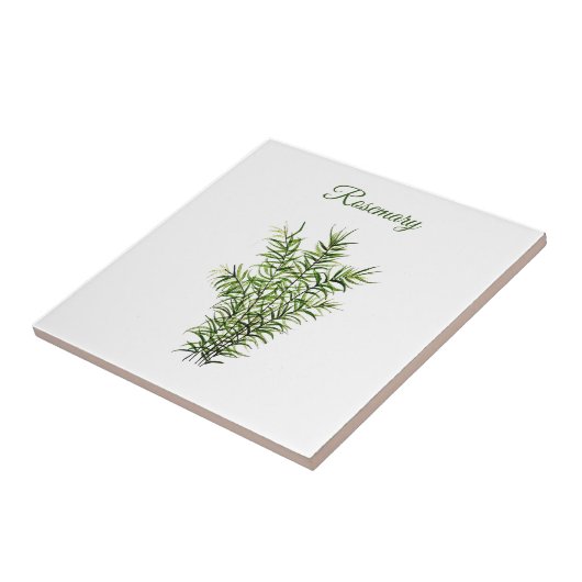 Rosemary Herb Greenery Kitchen Culinaire Groene Ki Tegeltje (Zijkant)