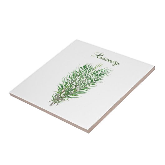 Rosemary Herb Greenery Kitchen Culinaire Groene Ki Tegeltje (Zijkant)