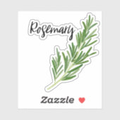 Rosemary Herb Jar Sticker (Vel)