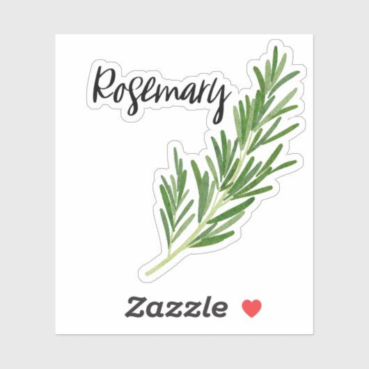 Rosemary Herb Jar Sticker (Vel)