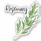 Rosemary Herb Jar Sticker (Voorkant)